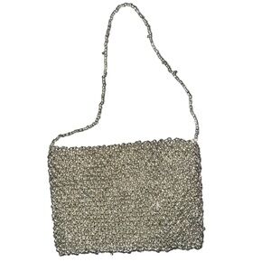Elegant VintageSilver Chainmail Wristlet